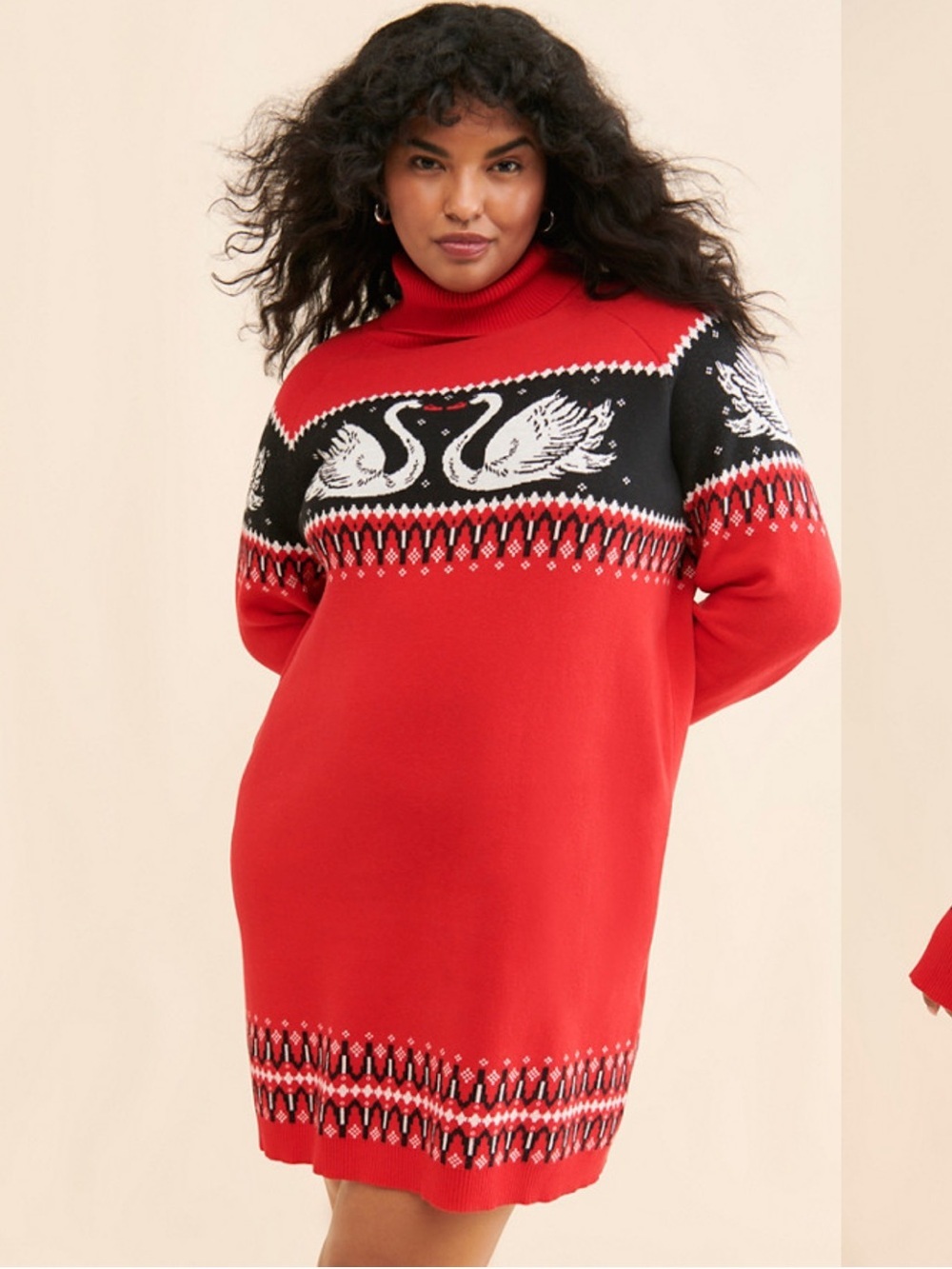 Rachel Antonoff Nina Swan Knit Sweater Dress, size medium